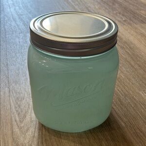 Aqua Mason Decorative Storage Jar